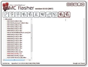 Complect of full Mitsubishi modules MMCFlasher (with discount)